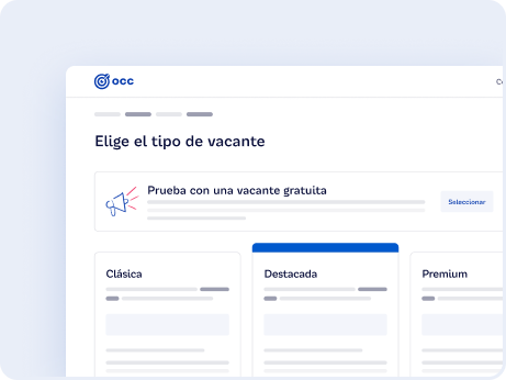 Primera vacante gratis en OCC Empresas